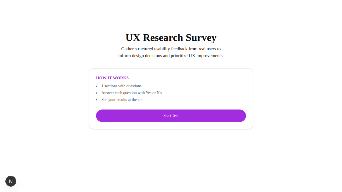 UX Research Survey